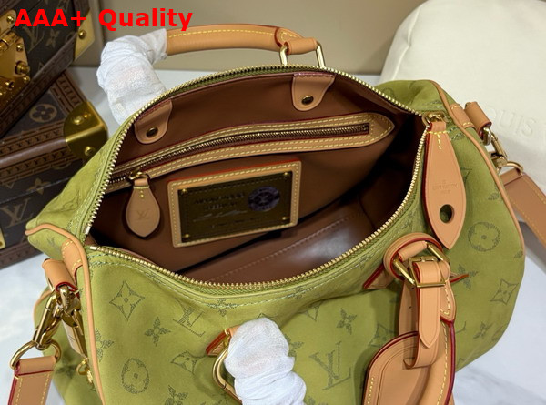 Louis Vuitton Speedy P9 Bandouliere 30 in Monogram Green Dew Calfskin Leather M2A408 Replica