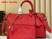 Louis Vuitton Speedy P9 Bandouliere 30 in Red Ostrich Leather Replica
