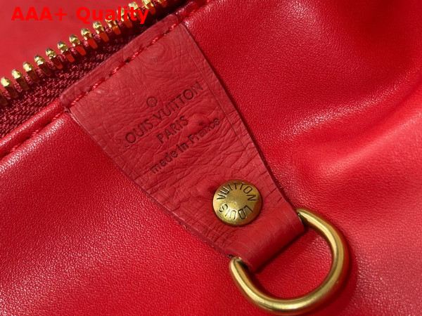 Louis Vuitton Speedy P9 Bandouliere 30 in Red Ostrich Leather Replica