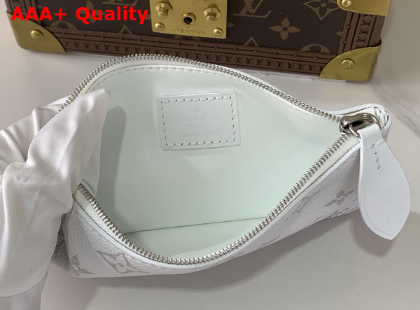 Louis Vuitton Speedy P9 Bandouliere 30 in White Calf Leather with Monogram Print and Dog Print Replica