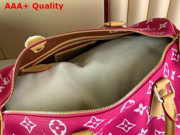 Louis Vuitton Speedy P9 Bandouliere 40 Bag in Agate Pink Monogram Leather M11563 Replica