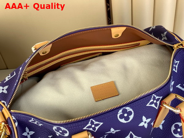 Louis Vuitton Speedy P9 Bandouliere 40 Bag in Amethyst Purple Monogram Leather Replica