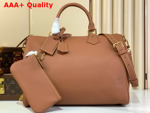 Louis Vuitton Speedy P9 Bandouliere 40 Bag in Cognac Calfskin Leather M12672 Replica