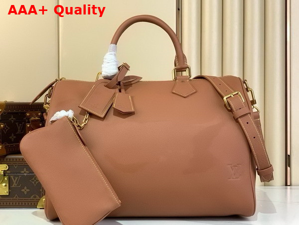 Louis Vuitton Speedy P9 Bandouliere 40 Bag in Cognac Calfskin Leather M12672 Replica