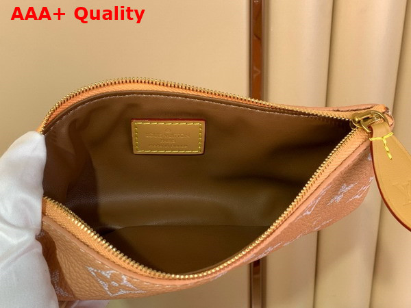 Louis Vuitton Speedy P9 Bandouliere 40 Bag in Summer Peach Calf Leather with the Monogram Motif Print M13919 Replica