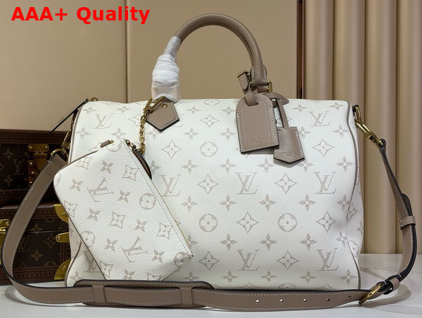 Louis Vuitton Speedy P9 Bandouliere 40 Monogram Cloud Calfskin Leather M2A036 Replica