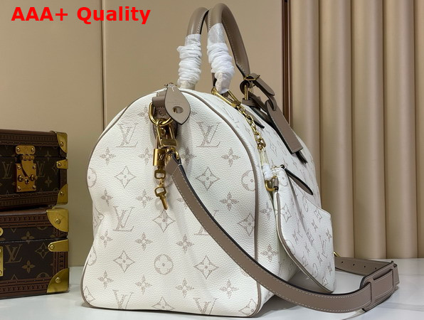 Louis Vuitton Speedy P9 Bandouliere 40 Monogram Cloud Calfskin Leather M2A036 Replica