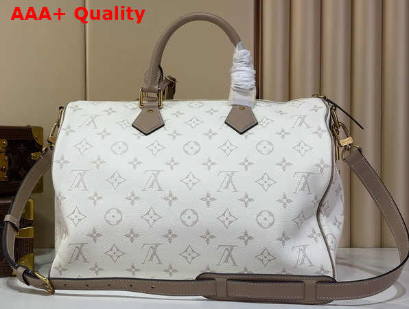 Louis Vuitton Speedy P9 Bandouliere 40 Monogram Cloud Calfskin Leather M2A036 Replica