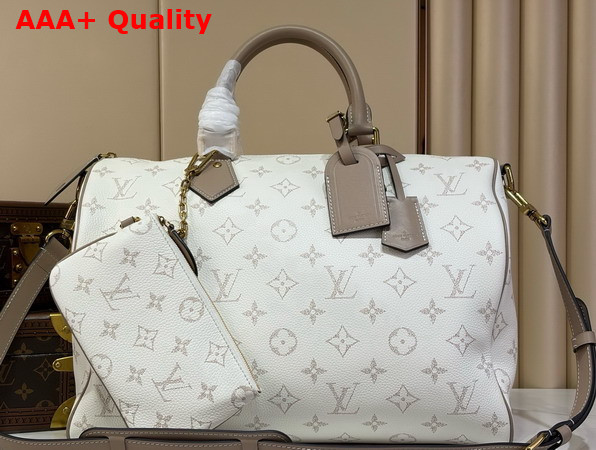 Louis Vuitton Speedy P9 Bandouliere 40 Monogram Cloud Calfskin Leather M2A036 Replica
