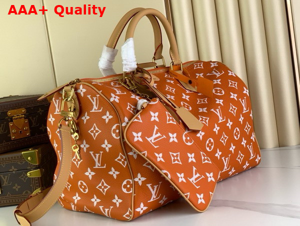 Louis Vuitton Speedy P9 Bandouliere 40 Orange Monogram Leather Replica