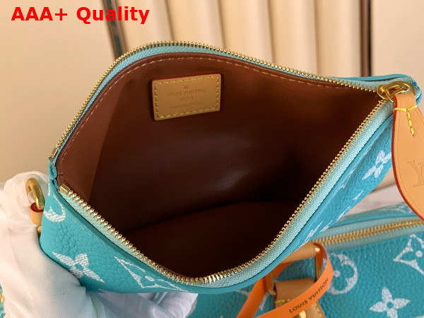 Louis Vuitton Speedy P9 Bandouliere 40 Turquoise Monogram Leather Replica