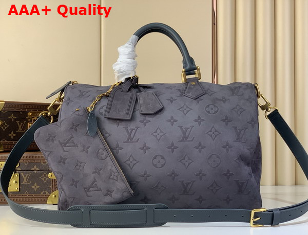 Louis Vuitton Speedy P9 Bandouliere 40 in Gray Suede M15225 Replica