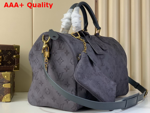 Louis Vuitton Speedy P9 Bandouliere 40 in Gray Suede M15225 Replica