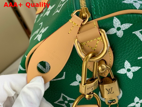 Louis Vuitton Speedy P9 Bandouliere 40 in Green Monogram Leather M24417 Replica
