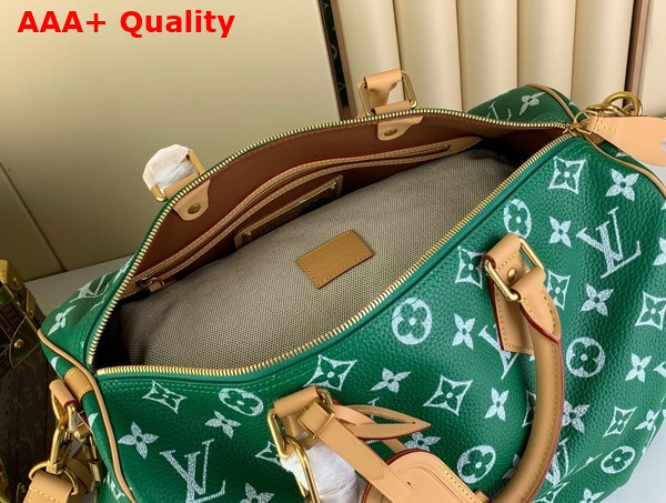 Louis Vuitton Speedy P9 Bandouliere 40 in Green Monogram Leather M24417 Replica