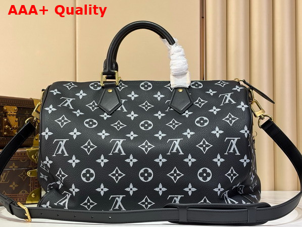 Louis Vuitton Speedy P9 Bandouliere 40 in Monogram Firefly Calfskin M2A709 Replica
