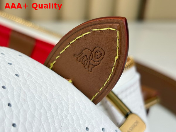 Louis Vuitton Speedy P9 Bandouliere 40 in White Perforated Calfskin M29330 Replica