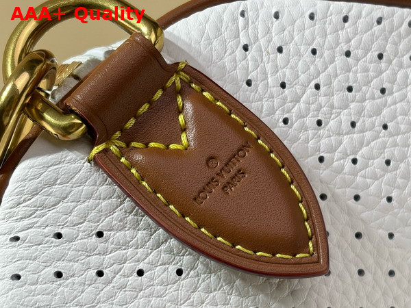Louis Vuitton Speedy P9 Bandouliere 40 in White Perforated Calfskin M29330 Replica