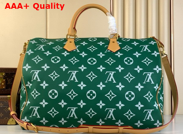 Louis Vuitton Speedy P9 Bandouliere 50 Bag in Green Monogram Leather M46991 Replica