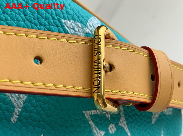 Louis Vuitton Speedy P9 Bandouliere 50 Bag in Turquoise Monogram Leather M11565 Replica