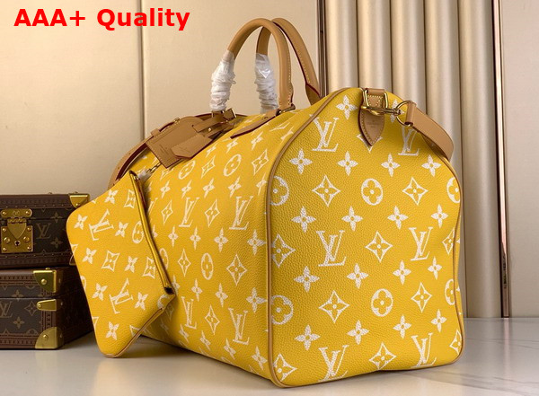 Louis Vuitton Speedy P9 Bandouliere 50 Bag in Yellow Monogram Leather Replica