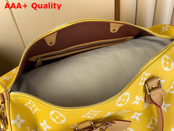 Louis Vuitton Speedy P9 Bandouliere 50 Bag in Yellow Monogram Leather Replica