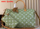Louis Vuitton Speedy P9 Bandouliere 50 in Frozen Lime Calf Leather with Monogram Print M13927 Replica
