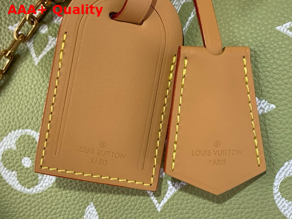 Louis Vuitton Speedy P9 Bandouliere 50 in Frozen Lime Calf Leather with Monogram Print M13927 Replica