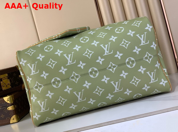 Louis Vuitton Speedy P9 Bandouliere 50 in Frozen Lime Calf Leather with Monogram Print M13927 Replica