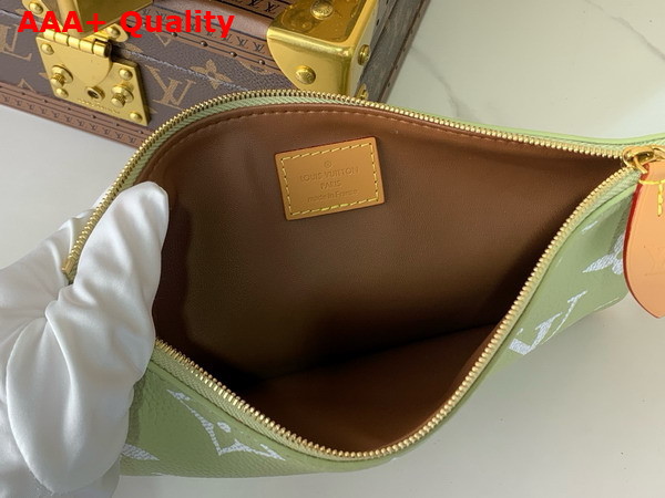 Louis Vuitton Speedy P9 Bandouliere 50 in Frozen Lime Calf Leather with Monogram Print M13927 Replica