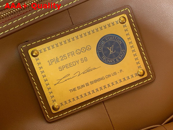 Louis Vuitton Speedy P9 Bandouliere 50 in Green Sencha Calf Leather with Monogram Print Replica