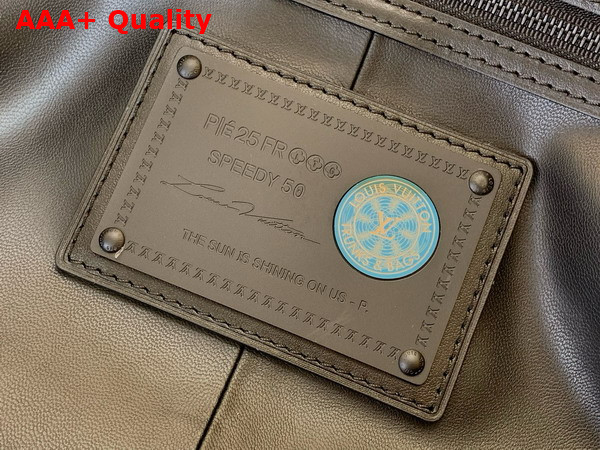 Louis Vuitton Speedy P9 Bandouliere 50 in Ultra Black Calf Leather with a Monogram Print M14022 Replica