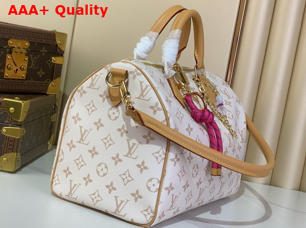 Louis Vuitton Speedy Soft 30 Lucky Monogram Dune Pink Coated Canvas M15108 Replica