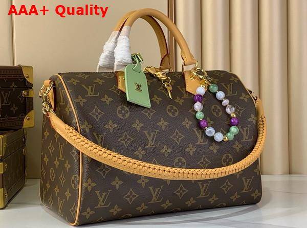 Louis Vuitton Speedy Soft 30 Lucky Monogram Greeen Coated Canvas M15107 Replica
