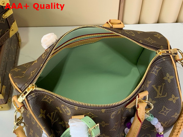 Louis Vuitton Speedy Soft 30 Lucky Monogram Greeen Coated Canvas M15107 Replica