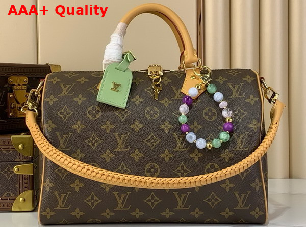 Louis Vuitton Speedy Soft 30 Lucky Monogram Greeen Coated Canvas M15107 Replica