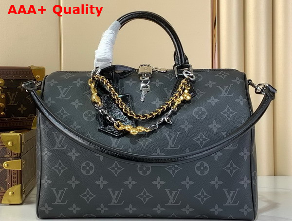 Louis Vuitton Speedy Soft 30 Monogram Eclipse Canvas M15102 Replica