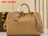 Louis Vuitton Speedy Soft 30 in Arizona Beige Monogram Empreinte Cowhide Leather M11323 Replica