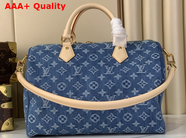 Louis Vuitton Speedy Soft 30 in Blue Denim M14430 Replica