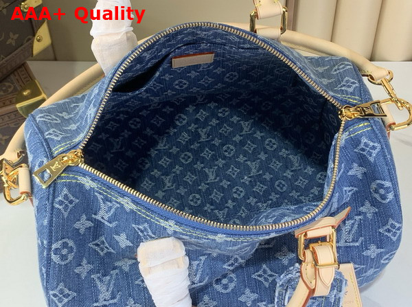 Louis Vuitton Speedy Soft 30 in Blue Denim M14430 Replica