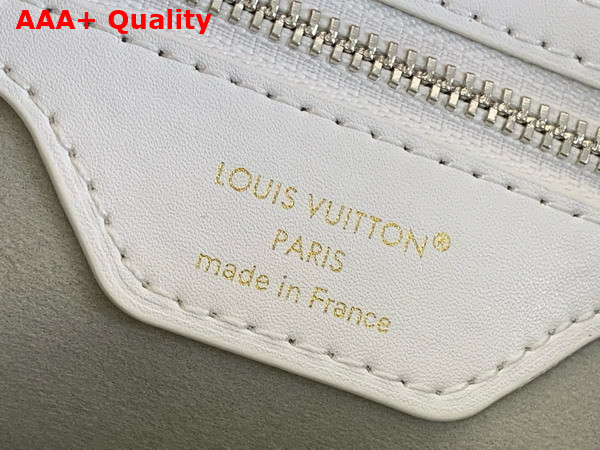 Louis Vuitton Speedy Soft 30 in Cloud Gray Calfskin Leather with Monogram Bold Pattern M25670 Replica