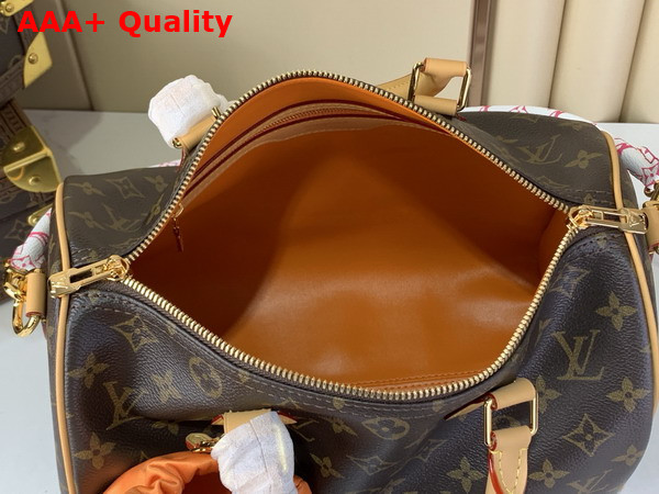 Louis Vuitton Speedy Soft 30 in Monogram Orange Coated Canvas with a Vibrant Nylon Pouch M27512 Replica