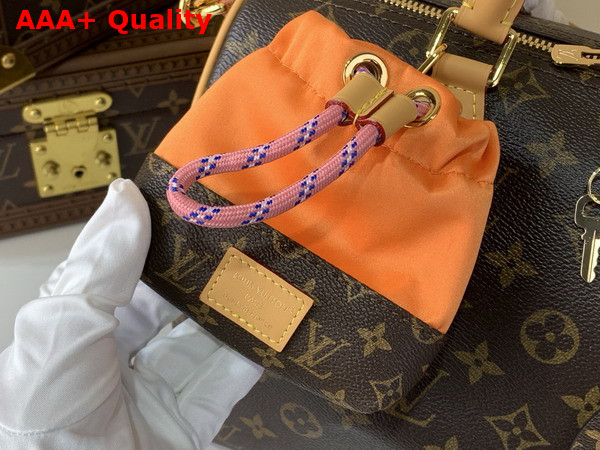 Louis Vuitton Speedy Soft 30 in Monogram Orange Coated Canvas with a Vibrant Nylon Pouch M27512 Replica