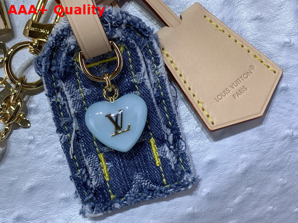 Louis Vuitton Speedy Soft 30 in Pale Blue Ostrich Leather Replica