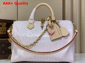 Louis Vuitton Speedy Soft 30 in Pale Pink Ostrich Leather Replica
