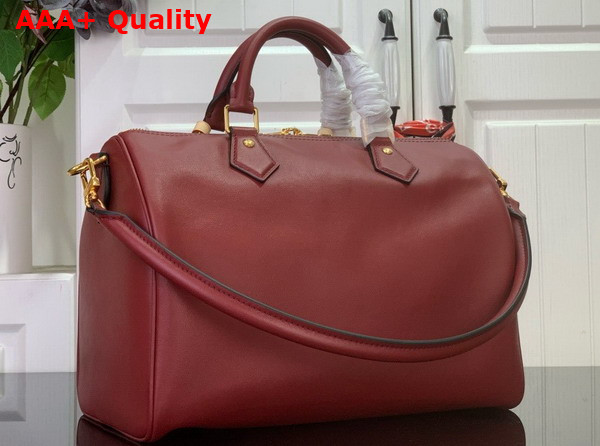 Louis Vuitton Speedy Soft 30 in Plum Calfskin Leather M25766 Replica