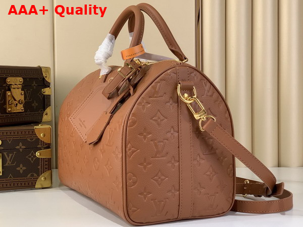 Louis Vuitton Speedy Soft 30 in Tan Mnogram Empreinte Leather M28662 Replica