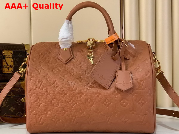 Louis Vuitton Speedy Soft 30 in Tan Mnogram Empreinte Leather M28662 Replica