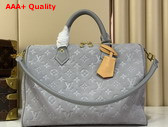 Louis Vuitton Speedy Soft 30 in Trianon Gray Suede Calfskin Leather M3A297 Replica