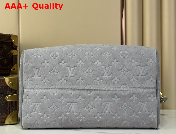 Louis Vuitton Speedy Soft 30 in Trianon Gray Suede Calfskin Leather M3A297 Replica